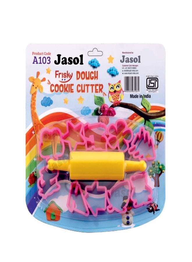 Jasol Dough Clay Cutting Tools for Kids, 11pcs Dough Tools Kit Include Assorted Dough Accessory Molds 1 Rollers Cutters for Playing - Image 2